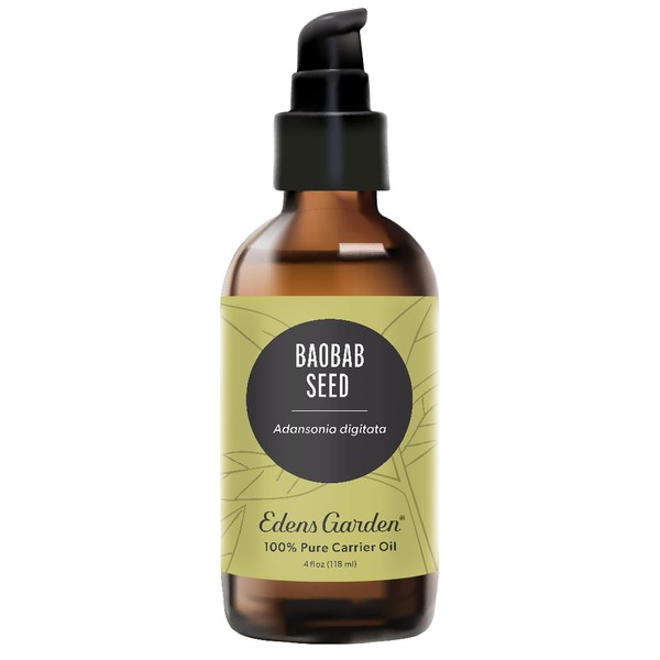 Edens Garden Baobab Seed Carrier Oil (Best for Mixing with Essential Oils)- 4 oz