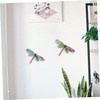 ABOOFAN 2sets Dragonfly Ornaments Iron Craft Home Decor Wall Decor