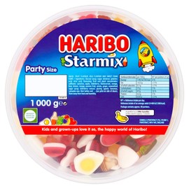 Huge Original Haribo Starmix Tub Imported From The UK England The Best Of British Gummy Candy Haribo Starmix Party Size Tub