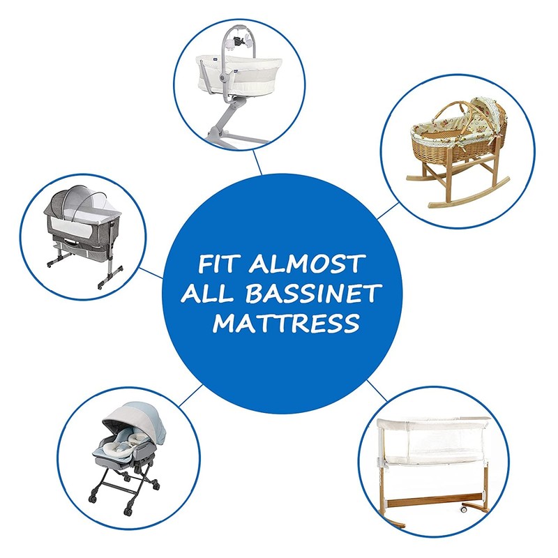 Moses Basket Sheets 67 x 30 cm Cotton | Cradle