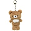 リラックマ いつでもいっしょ♪リラックマシリーズ おでかけぬいぐるみキーホルダー チャイロイコグマ MX15601