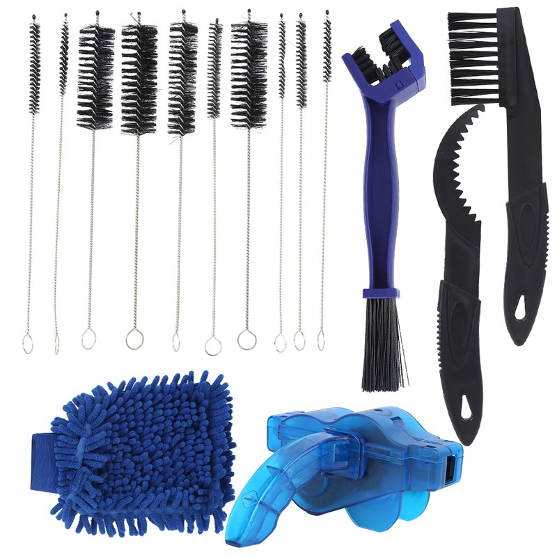 6PCS Convenient Bicycle Chain Washer Cleaner Kit Mountain Bike Accessory