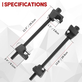 weyleity Macpherson Strut Spring Compressor Tool Kit | Heavy Duty Dual Coil Spring Compressor with Locking Pins, 13/16” Socket 1/2" Drive, 11.5" Range, Set of 2 for Suspension Work