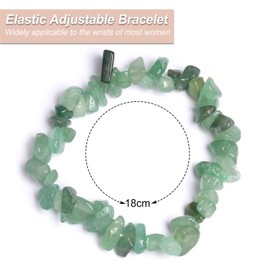 Natural Rock Crystal Gemstone Bracelet - Real Stones Yoga Stone Wrist Crystal Stones Chain for Women, Bracelet Beads Jewellery Bracelet Gifts for Girls Women, Natural crystal stones