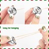 MCPINKY 300PCS Jingle Bells Bulk, Craft Bells 1 Inch Silver