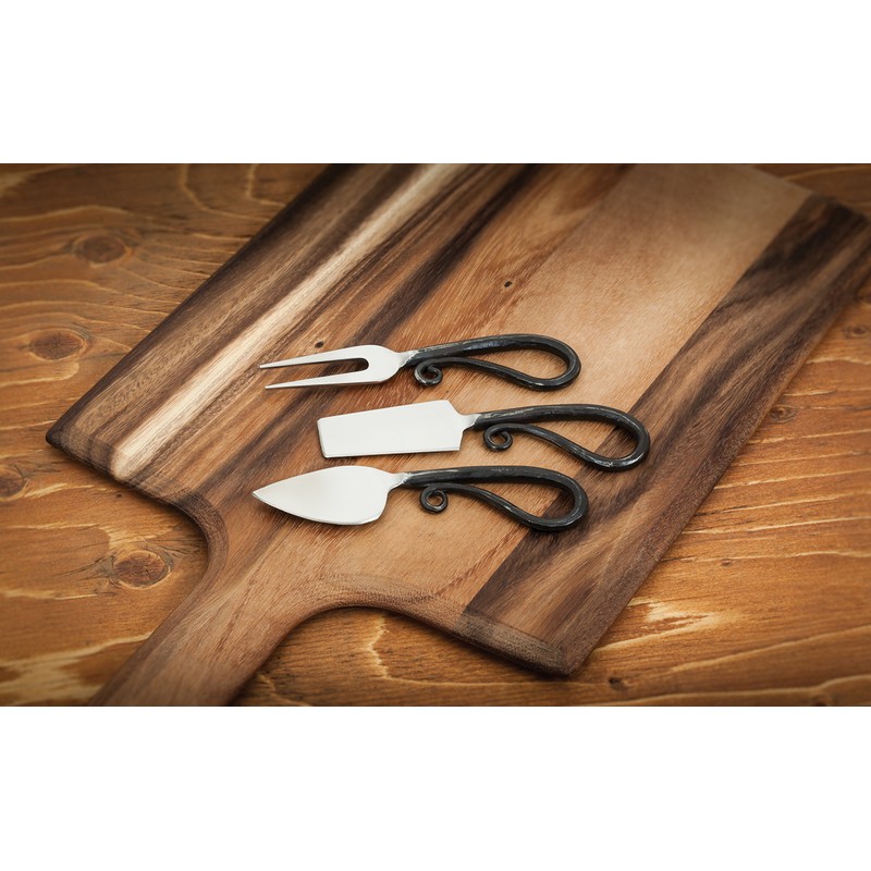 Abbott Collection Medieval Style Cheese Knives Tools Stainless Steel (Set