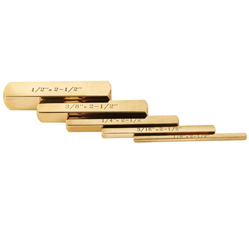 O'SKOOL 5Pc Solid Brass Set Up Bar Gauge Blocks –