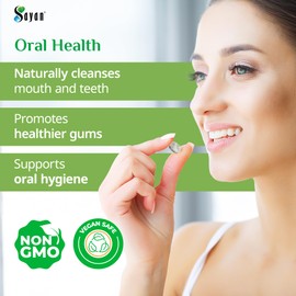 Sayan Sugar-Free All Natural Siberian Larch Tree Resin and Beeswax Chewing Gum – 6 Packs (96 Pieces) for Fresh Breath – Vegetarian, Non-GMO, Gluten Free, Aspartame Free, No Preservatives