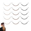 ieron 15pcs Elastic Hook Hair Tie, Open Ponytail Hooks, Hair