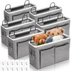 Berlune 6 Pcs Wall Hanging Storage Bag Wall Organizer Bag