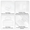 Portable Plastic Toothbrush Storage, Clear White Travel Toothbrush Case, for