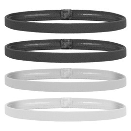 GTVGJH Thick Non-Slip Elastic Unisex Sport Headbands - 4 Pack (Spandex Blend, 40-42cm) for Active Individuals