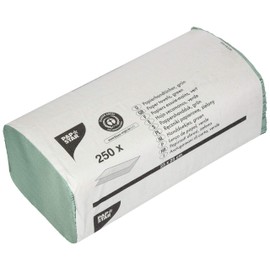 Papstar 17205 Paper Towels, Crepe Paper, Green, 9.5 x 25 x 12 cm