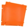 Stained Glass Cutting Mat, Solid Bottom Plastic Grid, Orange, 2