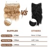 BUPPLER Hair Extensions 12 Inch Invisible Secret Hair Extensions Adjustable