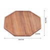 Tea Plate Natural Wood Environmental Protection Uniform Texture Odorless Serving