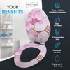 SANILO Wooden Toilet Seat with Soft Close [ELONGATED] - Decorative,
