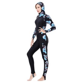 REALON Diving Skin Suit for Women Men, Full Body Scuba Dive Swimming Thin Swimsuit, One Piece UV Protection Quick Dry Rash Guard Swimwear Surfing Snorkel Kayak Water Sport