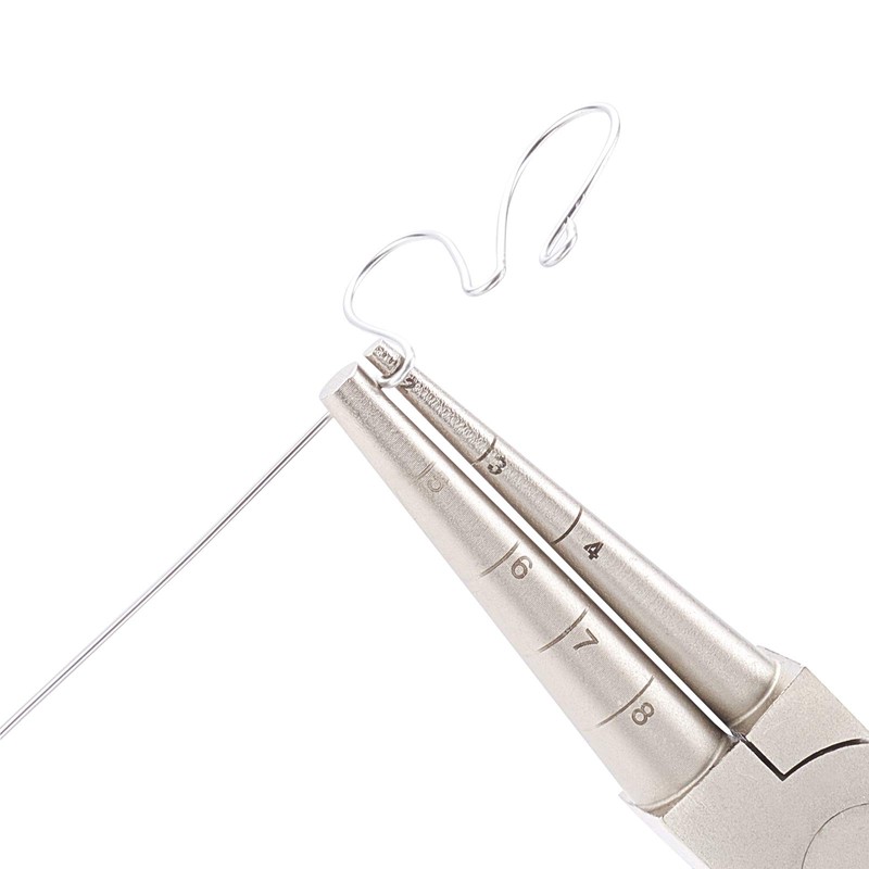 BENECREAT Wire Loop Pliers with Non-Slip Handle, Precision Round Pliers