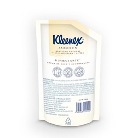 Kleenex Jabón Humectante, Jabón Líquido Antibacerial Para Manos, Refill De 450 Ml