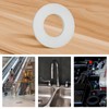 M12 Nylon Flat Washer, 12mm ID 24mm OD 2mm Thick