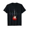 Electric Guitar Heartbeat Pulse Tee Shirt T-Shirt