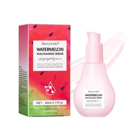 Watermelon Niacinamide Serum, Hydrating Face Serum for Skin Care, Facial Serum with Hyaluronic Acid & Watermelon Extract, Brighten and Moisturizing, Natural Glow Skin Serum Priming Liquid Highlighter