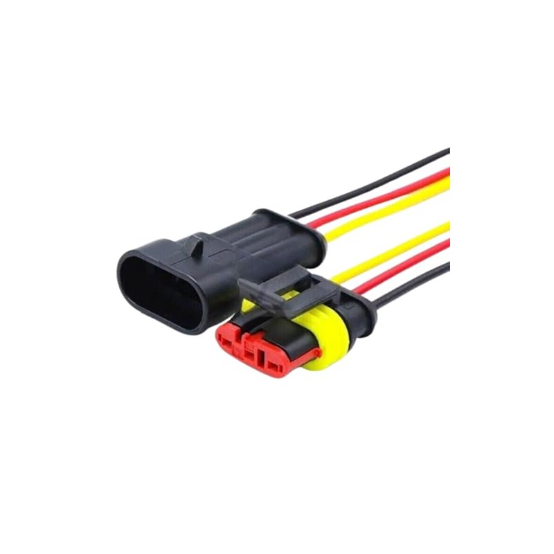Male and Female Waterproof Connector Set for AMP Superseal 1.5mm