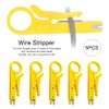 Faderr Pack of 5 Mini Wire Stripper Mini Wire Stripper
