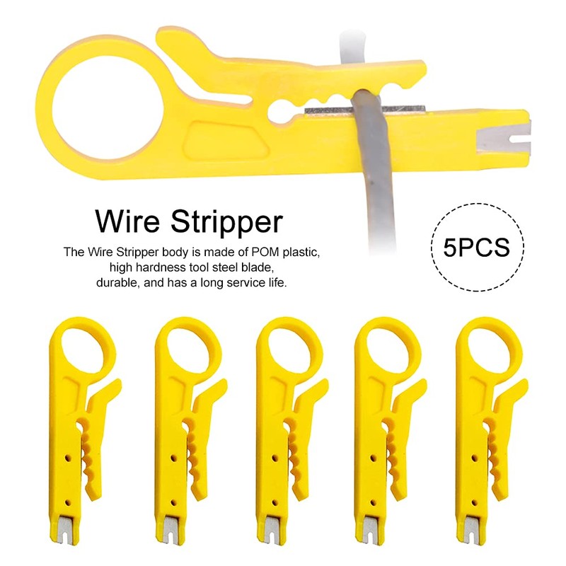 Faderr Pack of 5 Mini Wire Stripper Mini Wire Stripper