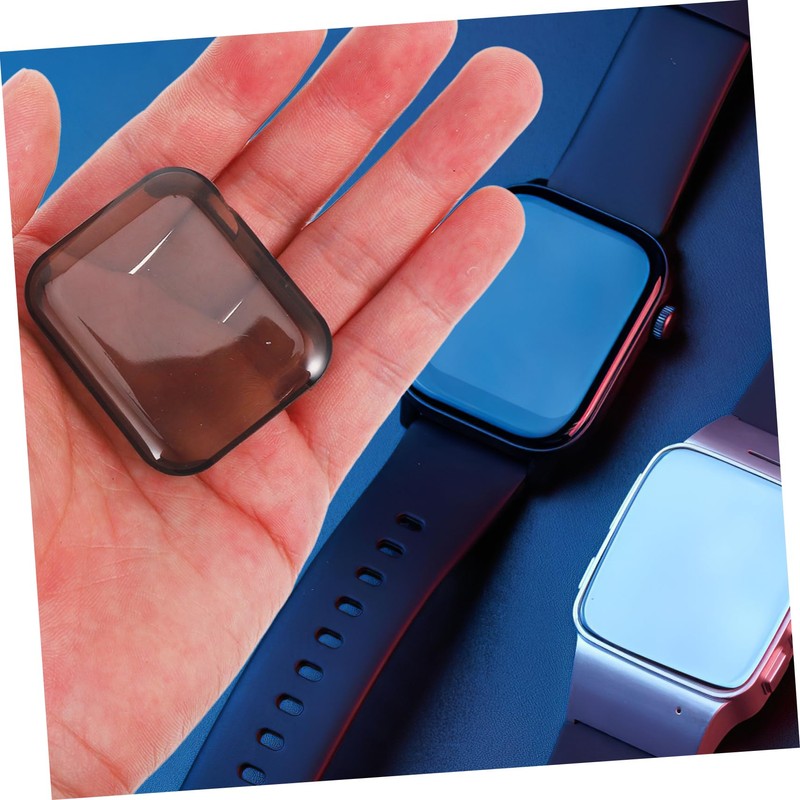 jojofuny Watch TPU Case 2 Pieces Full Coverage Anti-Fingerprint Easy