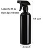 TOPZEA 12 Pack Empty Spray Bottles, 16oz Plastic Durable Black