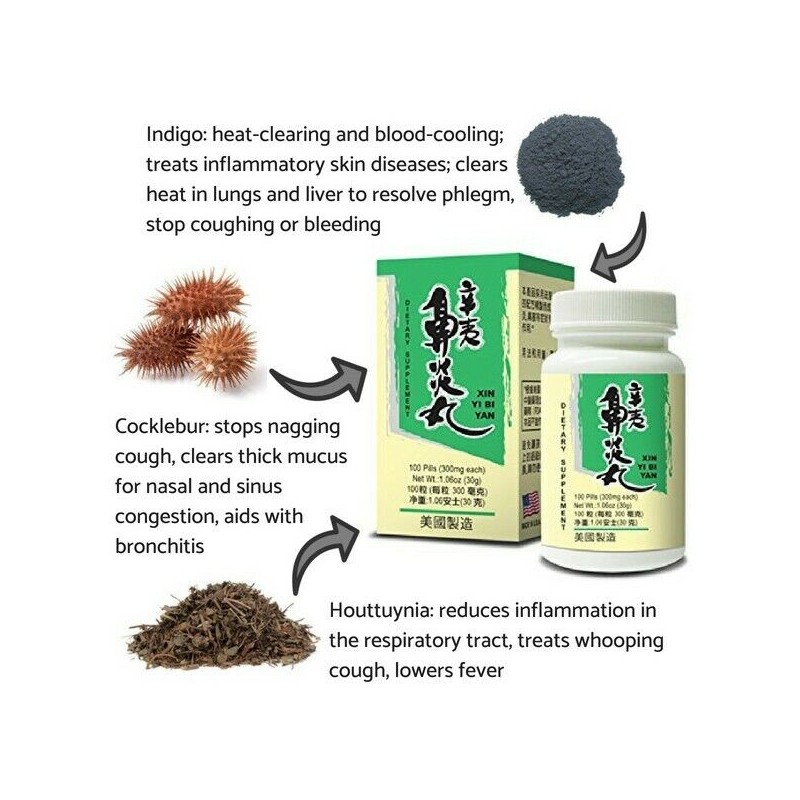 Magnolia Formula - Xin Yi Bi Yan - Herbal Supplement