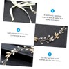 Baluue 1pc Bridal Hair Wreath Rhinestones Leaf Headband Hair Accessory