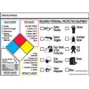 Accuform Signs LZN111 NFPA Personal Protective Equipment Label, 3.5" Length