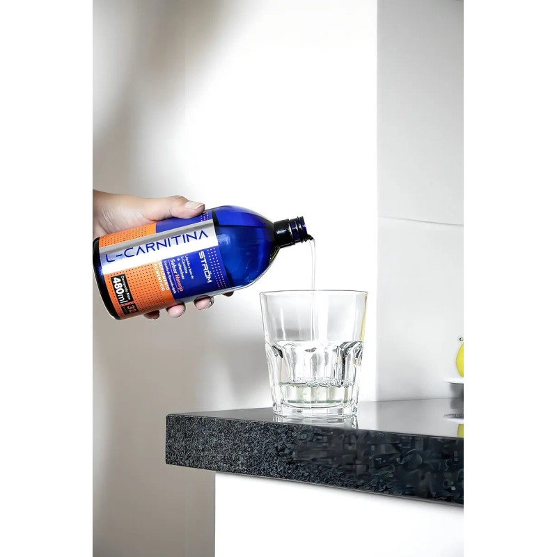 Strom L-carnitina Líquida 480 Ml Con Complejo B 32 Porciones