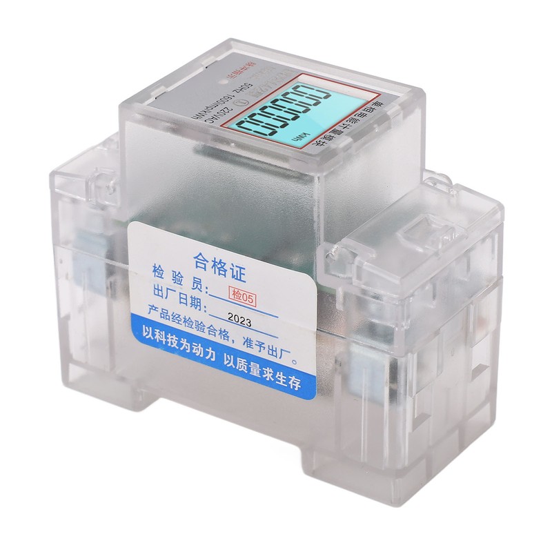 Smart Energy Meter LCD Display Power Consumption Monitor Single Phase