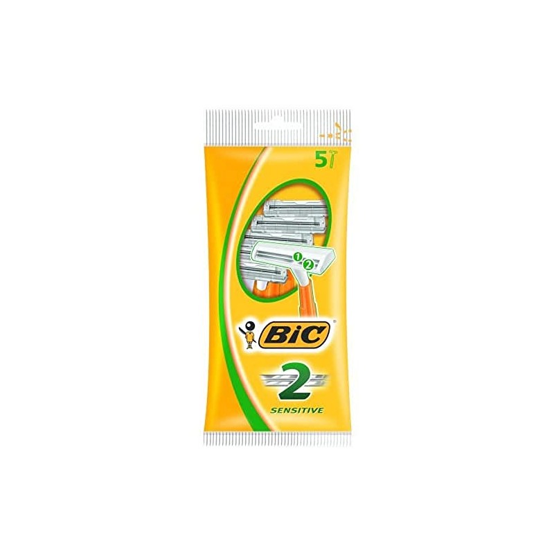 BIC 2, Packung 5, Rasiermesser mit Doppelklingen