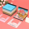 3D Memo Pad with Light Cute Sakura Tree House Decor
