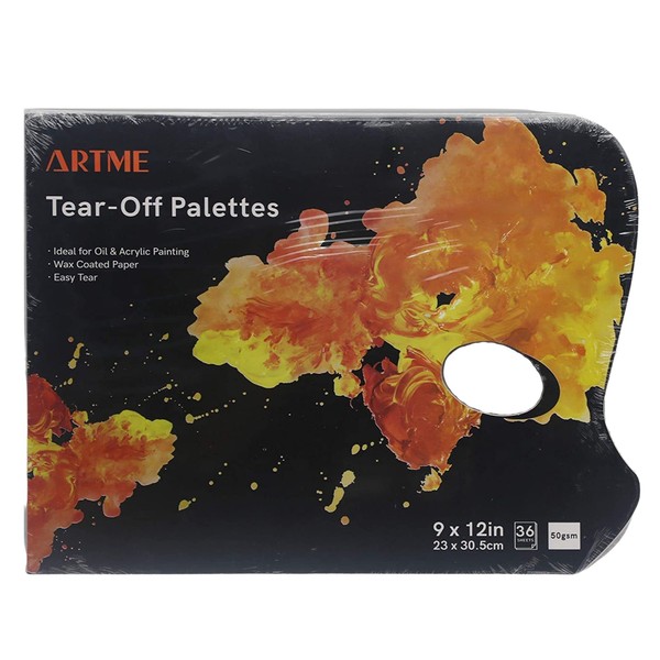 ARTME Tear Off Palette 36 Sheets/Paper Disposal Palette 23x30.5cm/ 50gsm
