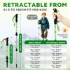 Collapsible Hiking Poles for Kids - 2 Pack Aluminum Trekking