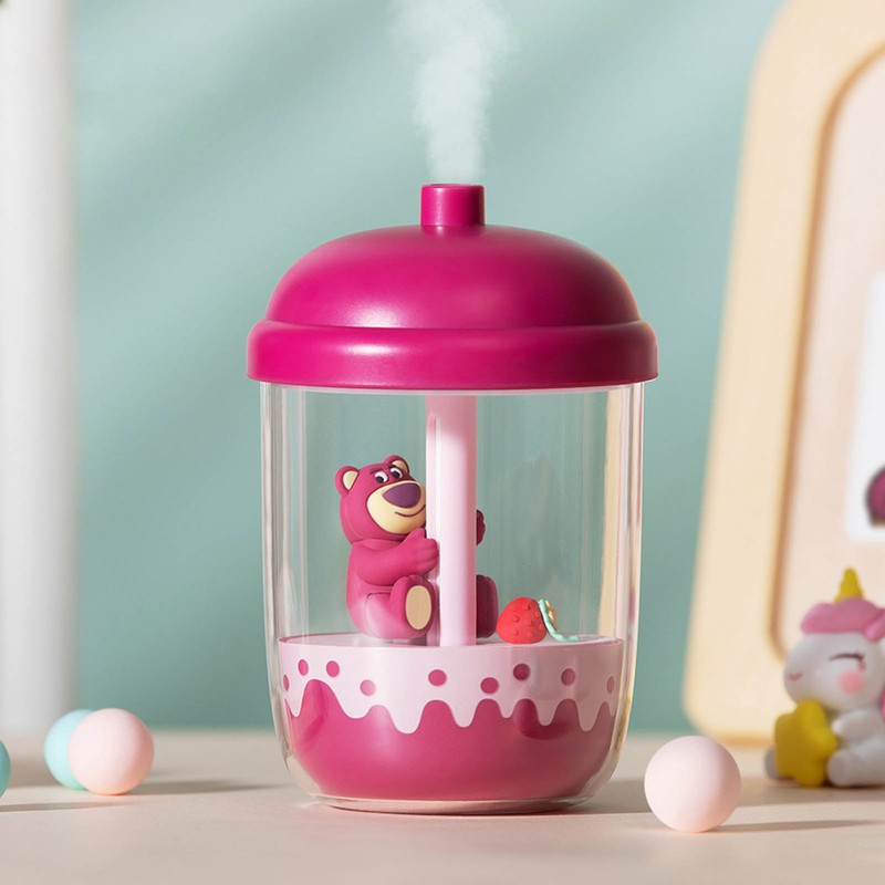 Ultrasonic Cool Mist Humidifier Cute Bear Silent Safety Small Air