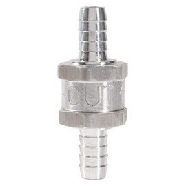 Fuel Check Valve 3/8inch Non Return One Way Valve Aluminum Alloy Petrol Direction Control Tool Non Return Gasoline