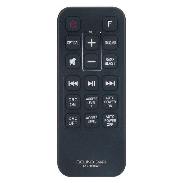 VINABTY AKB74935621 Replacement Remote Compatible with LG Sound Bar Speaker