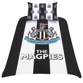 Newcastle United FC Single Duvet Set, 100% Polyester, 200cm x 135cm