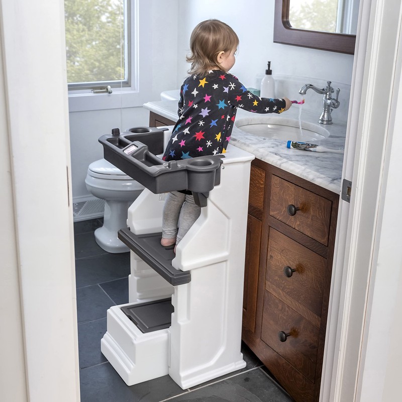 Step2 Mobile Helper, Toddler Step Stool & Tower Stand, Adjustable
