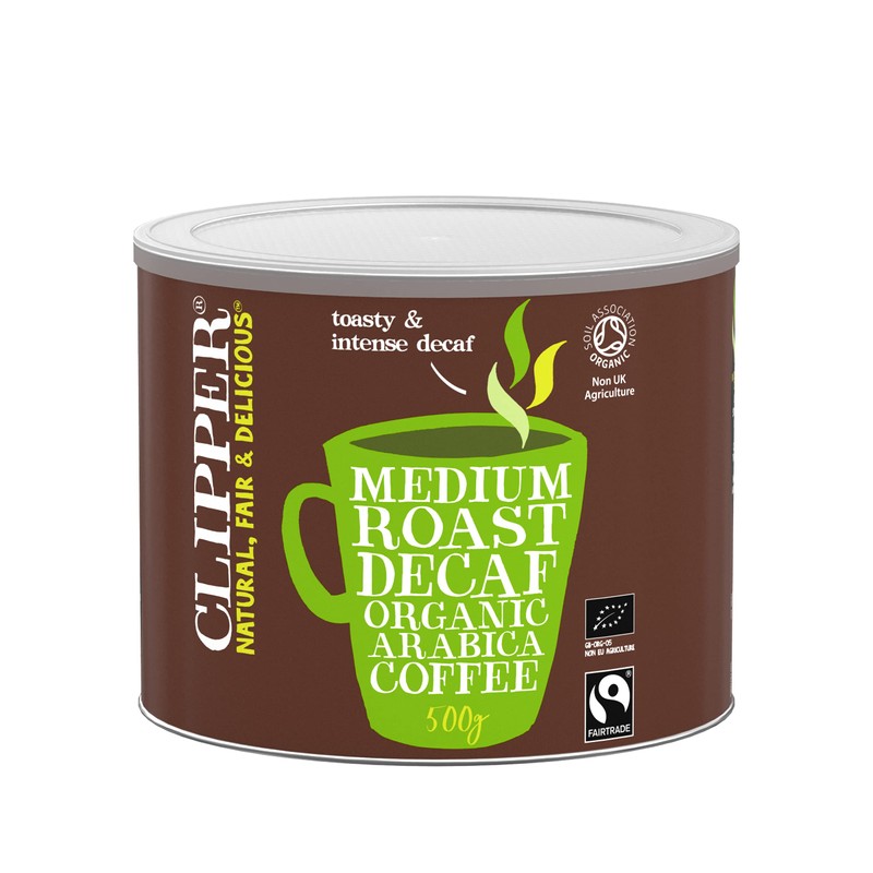 Clipper Organic Medium Roast Decaf Arabica Coffee | Decaffeinated Instant