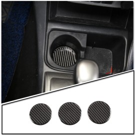 autopart2021 Carbon Fiber Car Cup Holder Pad Water Cup Slot Non-Slip Mat for Tacoma 11-15 US