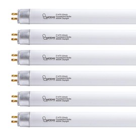 Wesome Lighting 22 Inch F14T5/DL Fluorescent Light Bulb, 6500K Daylight, T5 14 Watts Fluorescent Replacement Bulb for Counter and Cabinet Fixture, G5 Base - 6 Pack