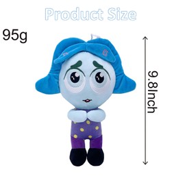 Inside Out 2 Plush, inside out 2 toys, Stuffed Anime Anxiety Plush toy for Kids, Inside Out 2 Plushies, Anxiety Embarrassment Ennui Plushies Toy for Movie Fans (Envy)